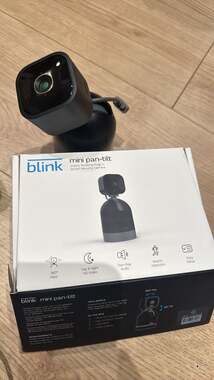 Blink Mini Pan-Tilt Rotating Smart Security Camera Indoor HD Video Motion Detect